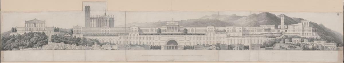Die Residenz eines Fürsten. Gesamtansicht
