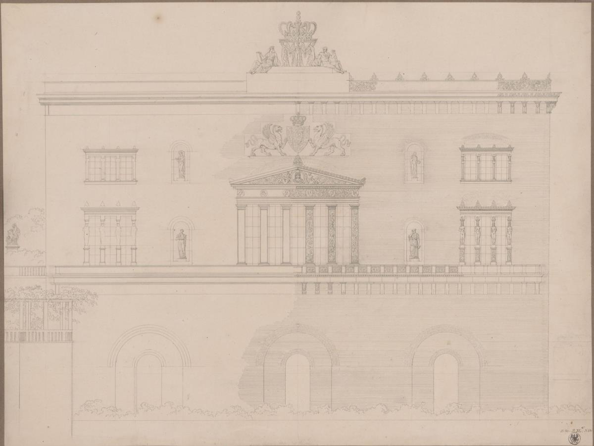 Die Residenz eines Fürsten. Wohnung des Fürsten. Äußere Ansicht