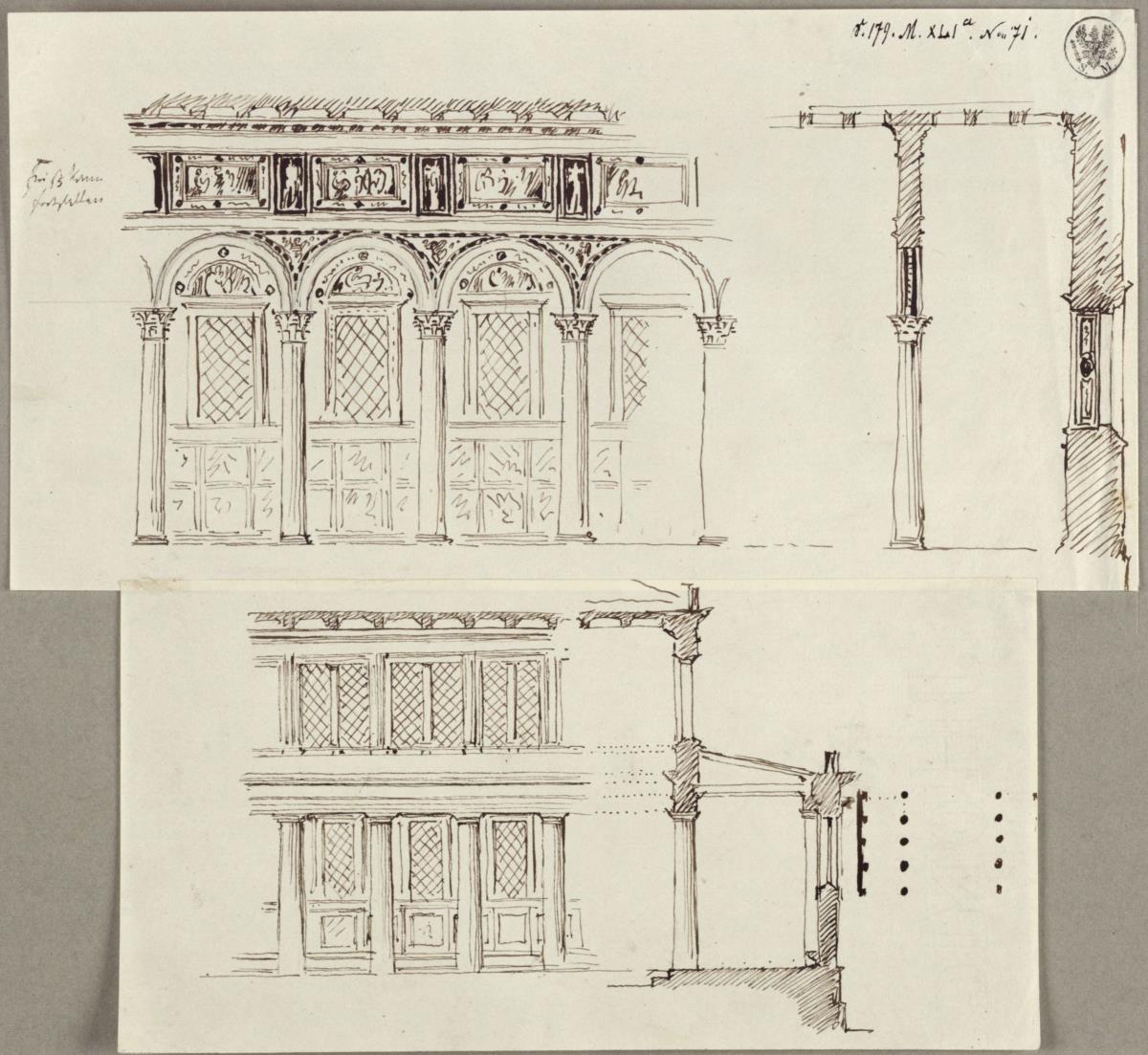 Entwurf zu einem Hallenraum / Entwurf zu einer Basilika