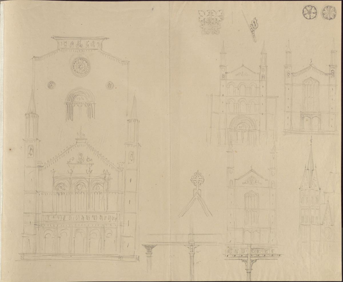 Studien zu Kirchenbauten der italienischen Romanik und der englischen Gotik