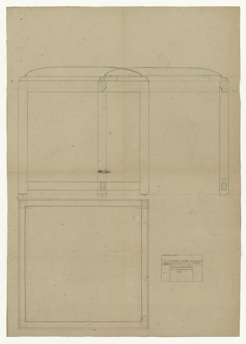 Hocker, Auftrag Hanrilla Berlin (Möbelentwürfe, Sitzmöbel)