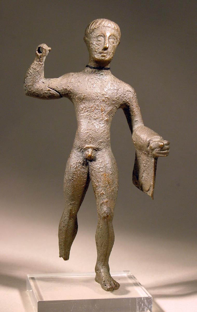 Heraklesstatuette mit Löwenfell