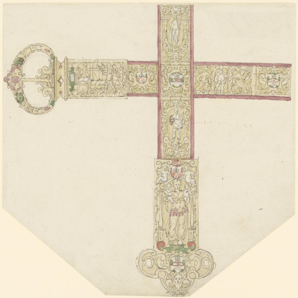 Teile eines Gürtels mit Edelsteinen und Schmuck