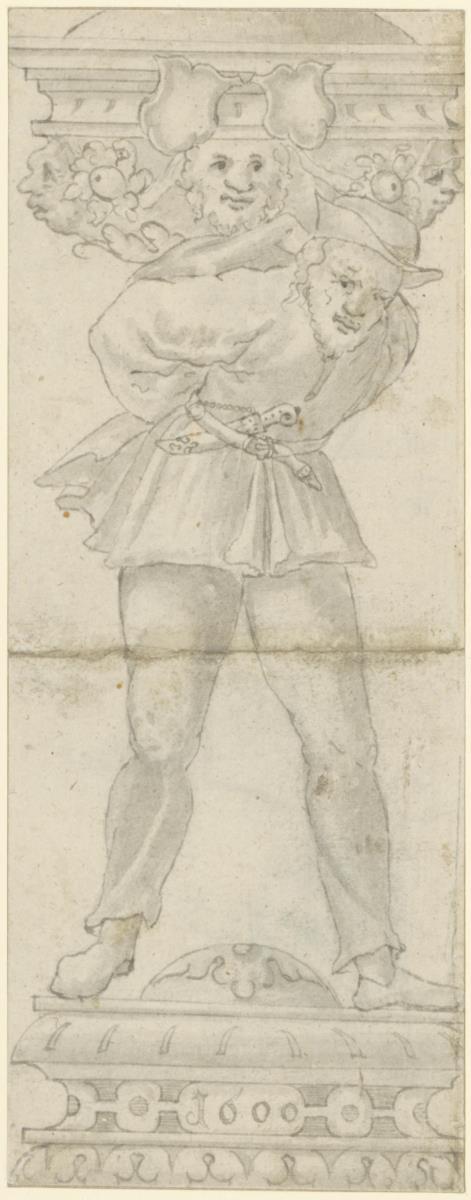 Bauernfigur als Salzfassträger