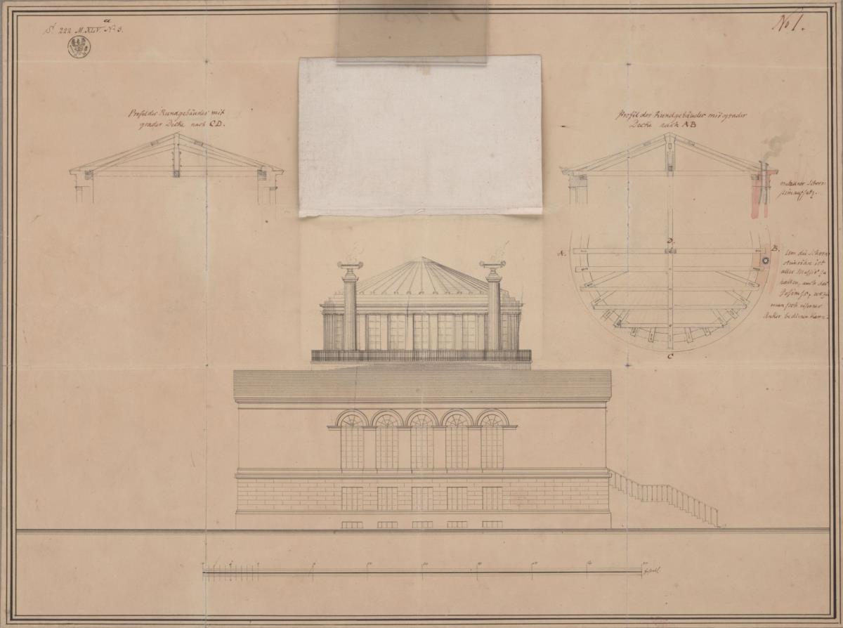 Bonn. Entwurf zum Anatomiegebäude der Universität