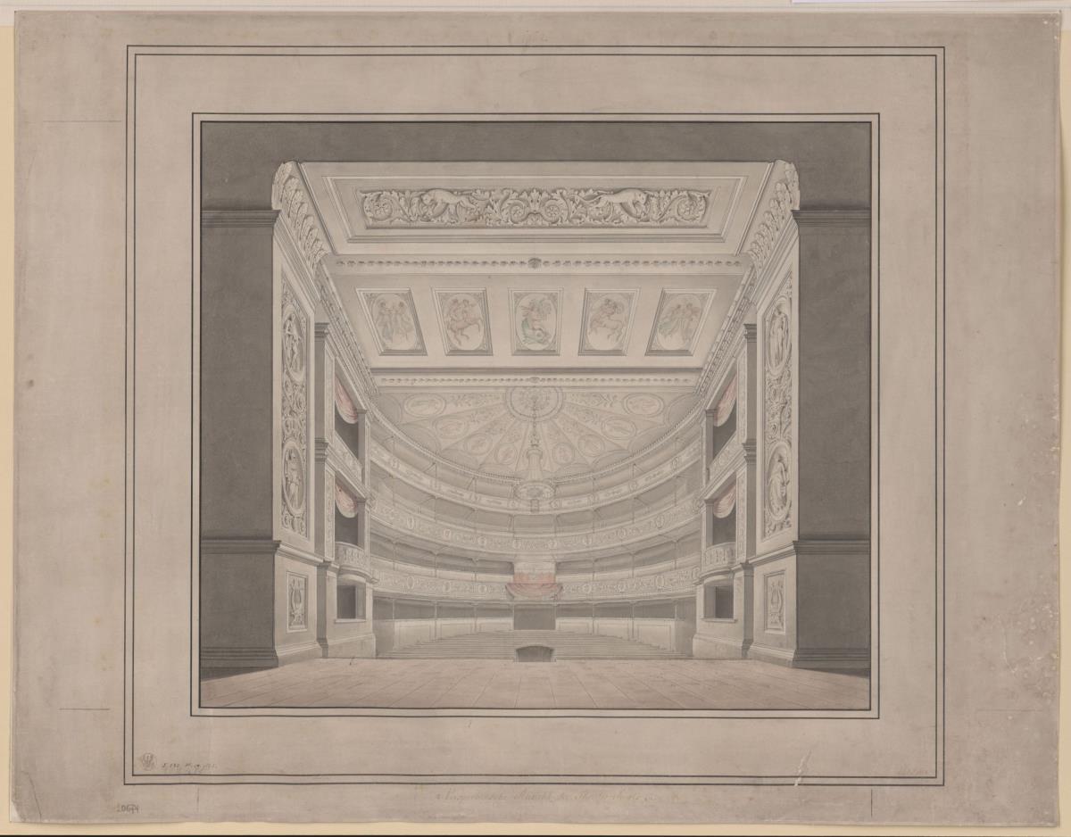Berlin. Schauspielhaus auf dem Gendarmenmarkt, Zuschauerraum