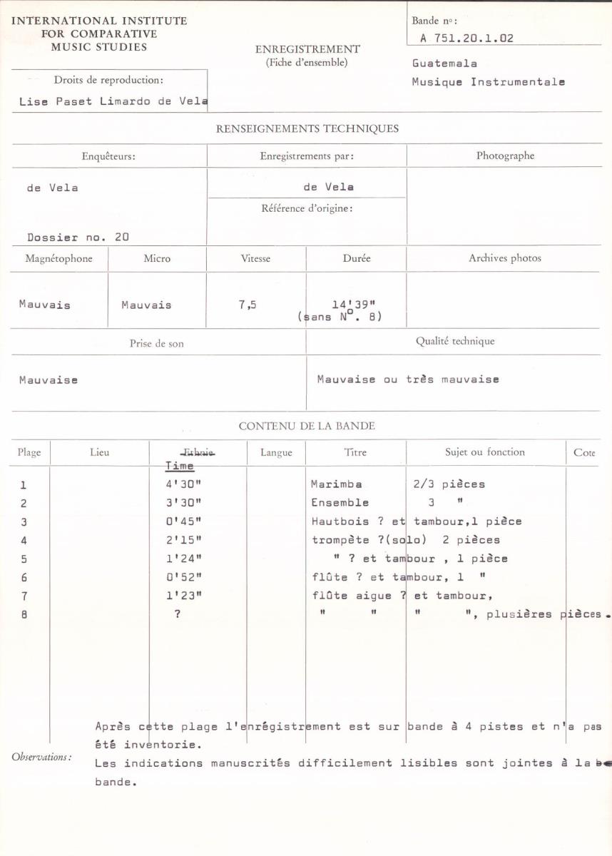 Guatemala, Instrumentalmusik