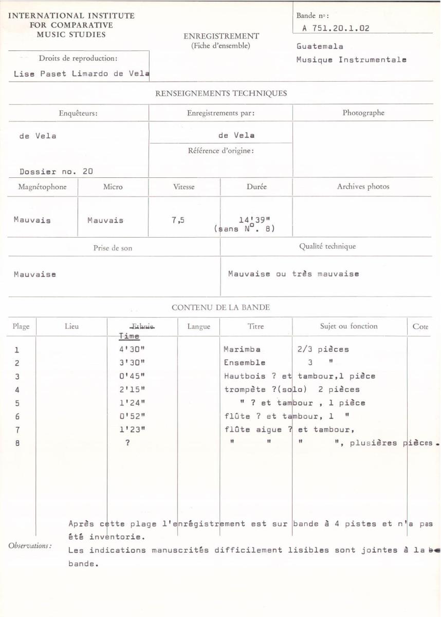 Guatemala, Instrumentalmusik