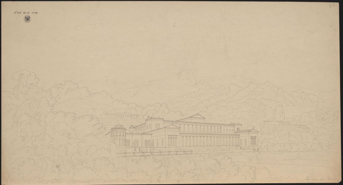 Entwurf zur Villa Tuscum. Ansicht