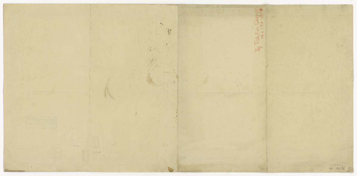 Kleider- und Wäscheschrank, Grundriss (Möbelentwürfe, Körpermöbel, Schränke)