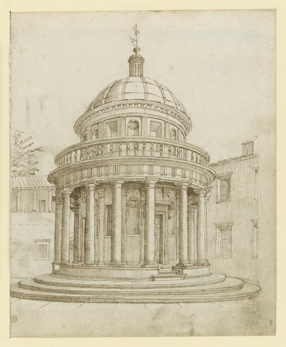 Ansicht des Tempietto von Bramante