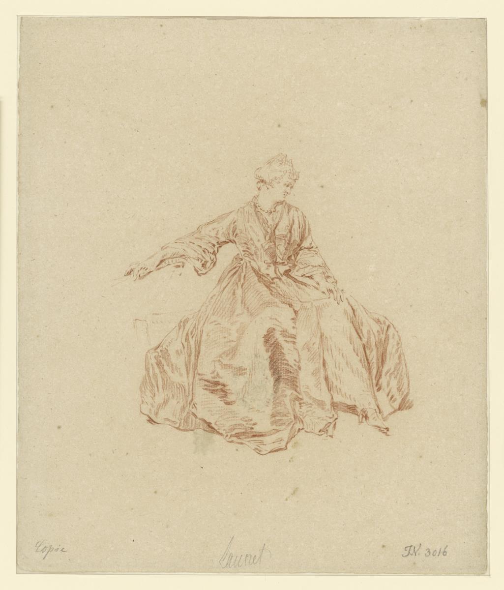 Studie für eine sitzende weibliche Figur
