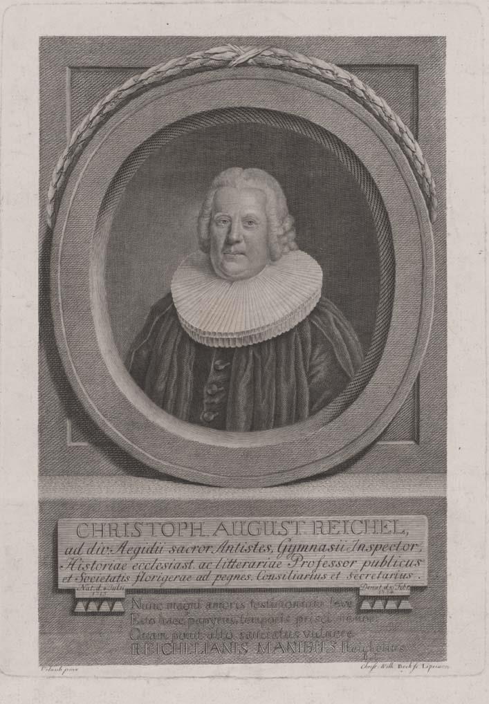 Porträt des Christoph August Reichel