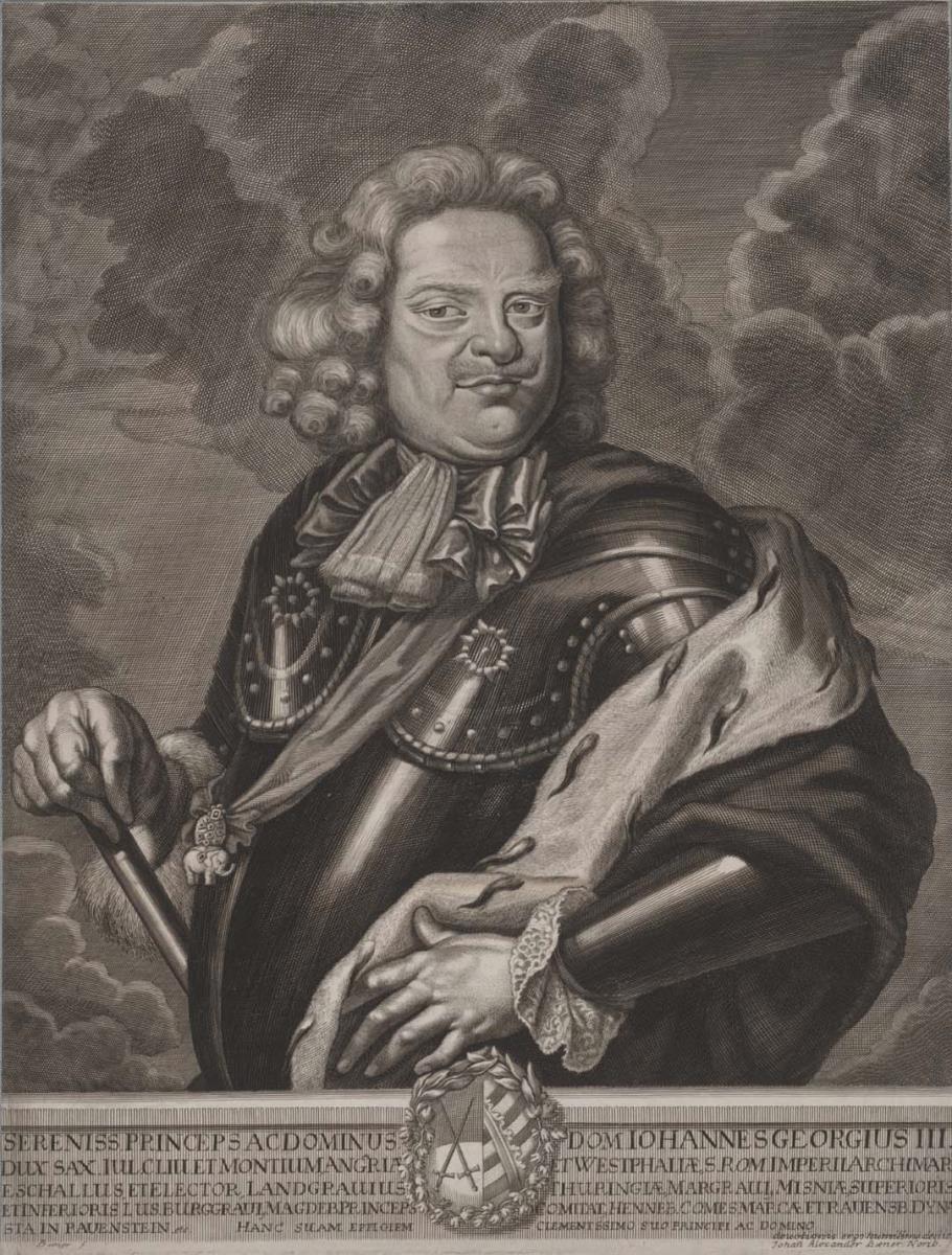 Porträt des Johann Georg III. Kurfürst von Sachsen