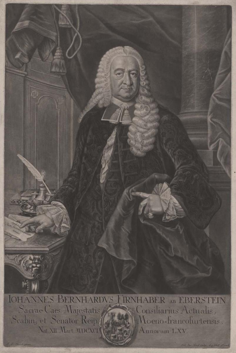 Porträt des Johann Bernhard Firnhaber von Eberstein
