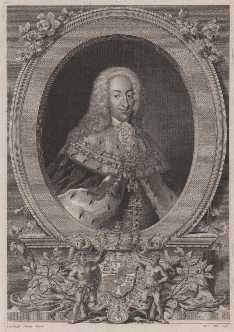 Porträt des Christian VI., König von Dänemark und Norwegen
