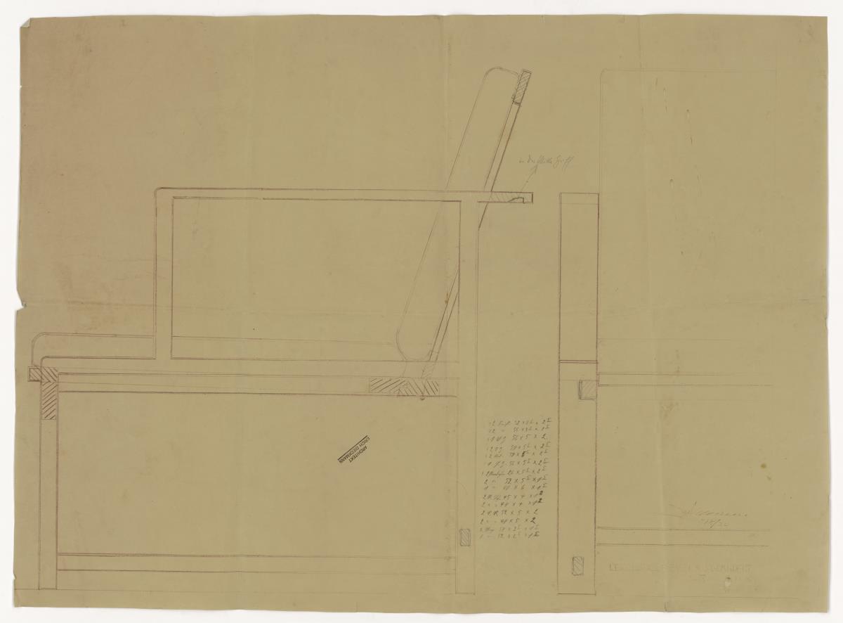 Leichter Klubsessel Modell 303 (Möbelentwürfe, Sitzmöbel)