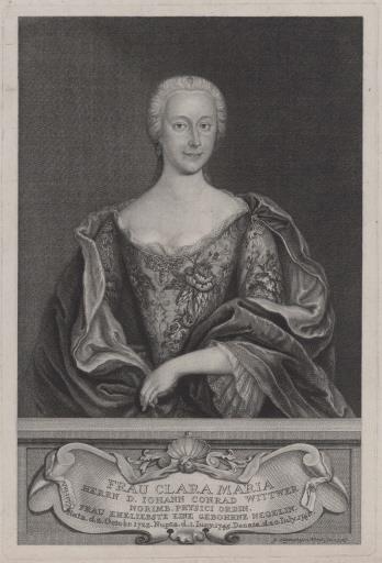 Porträt der Clara Maria Wittwer, geb. Negelein