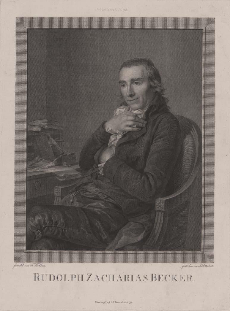 Porträt des Rudolph Zacharias Becker