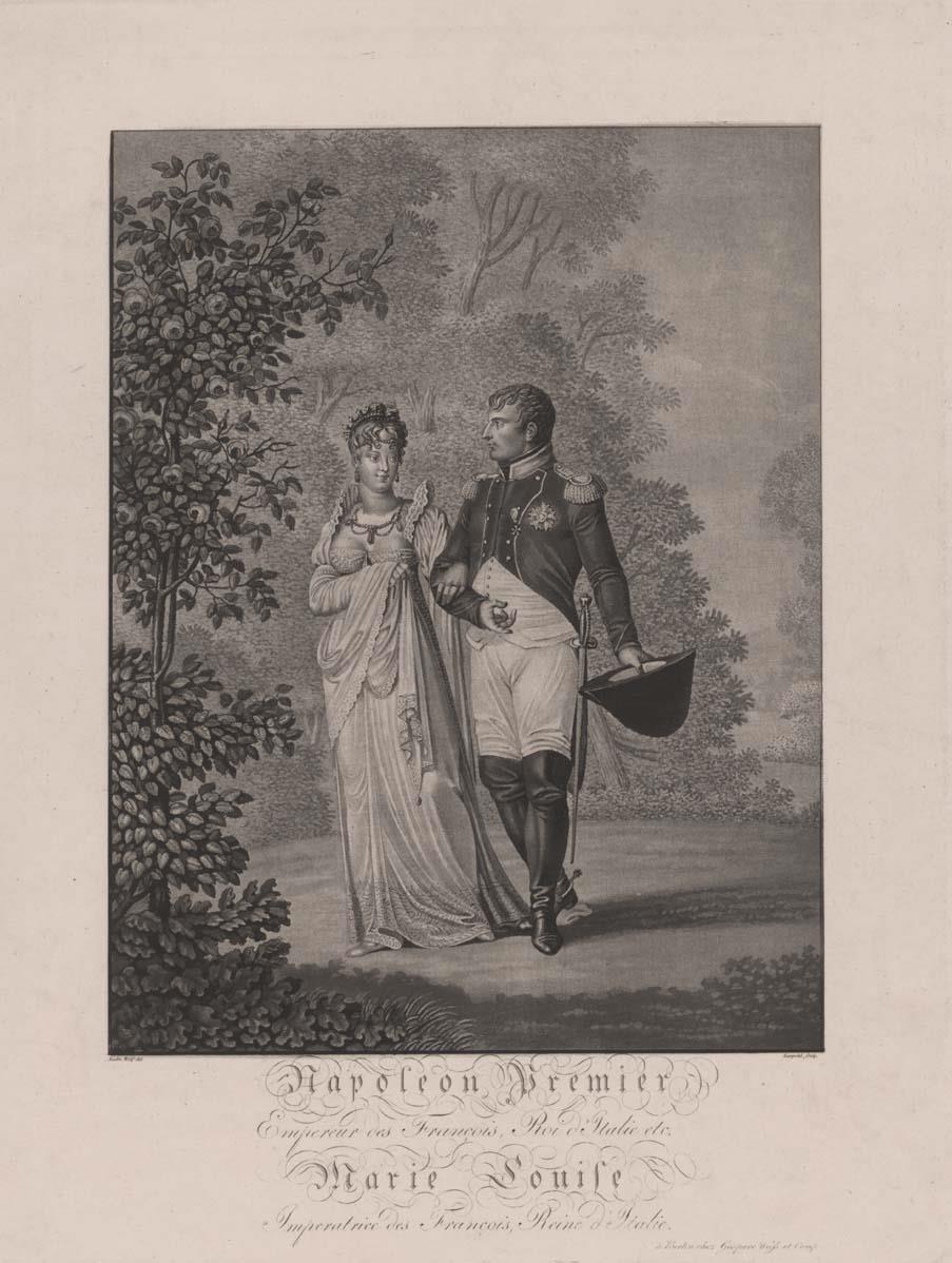 Porträt des französischen Kaiserpaares Napoleon I. und Marie-Louise