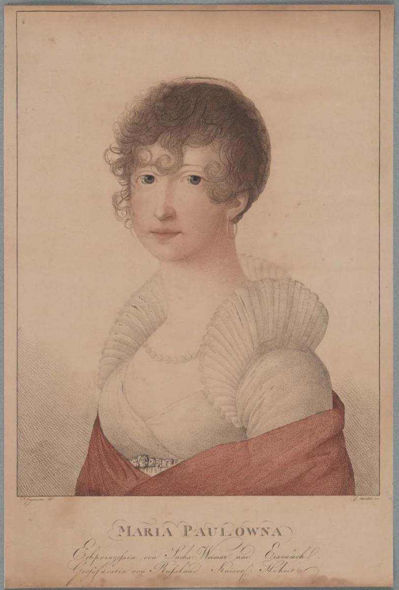 Porträt der Maria Pavlowna, Großfürstin von Russland, Großherzogin von Sachsen-Weimar-Eisenach