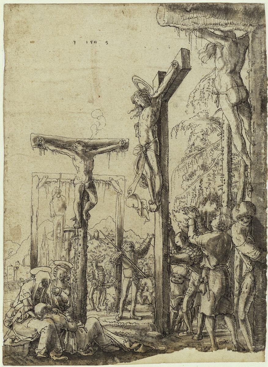 Christus und die beiden Schächer am Kreuz