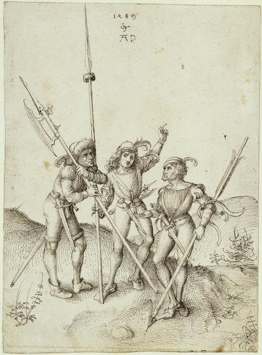 Drei Landsknechte