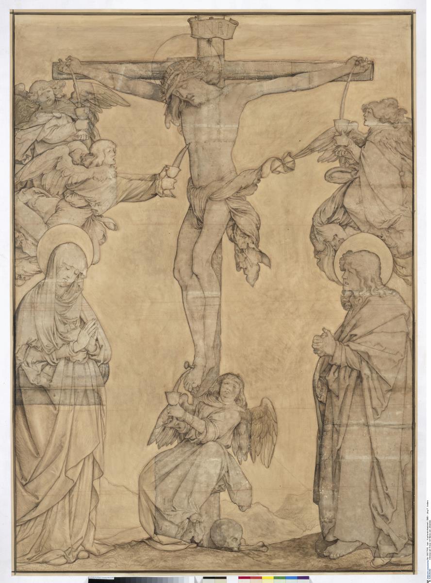 Christus am Kreuz mit Maria und Johannes