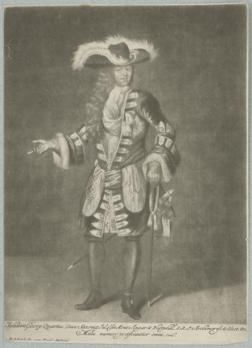 Porträt des Johann Georg IV., Kurfürst von Sachsen