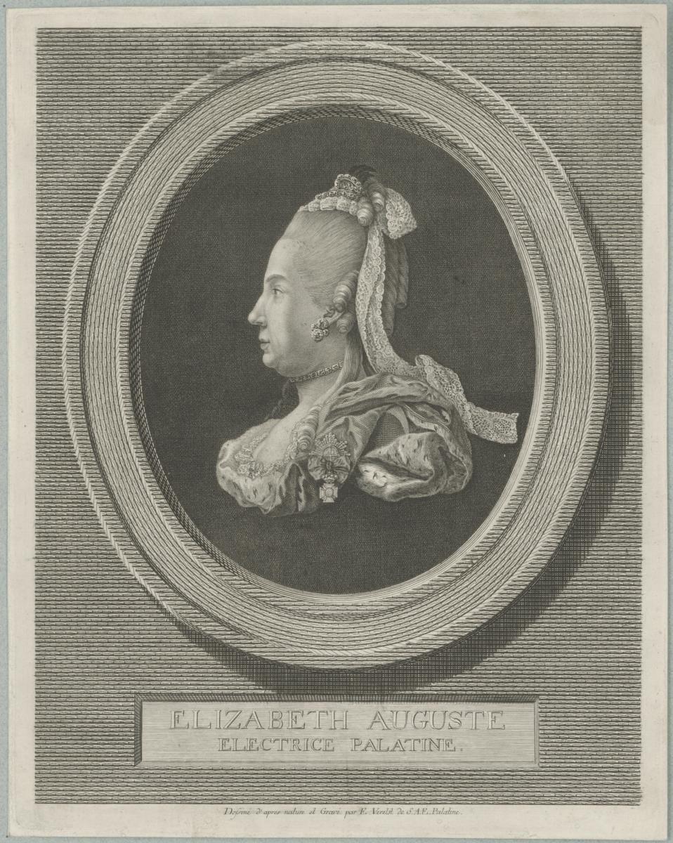 Porträt der Elisabeth Auguste von Pfalz-Sulzbach