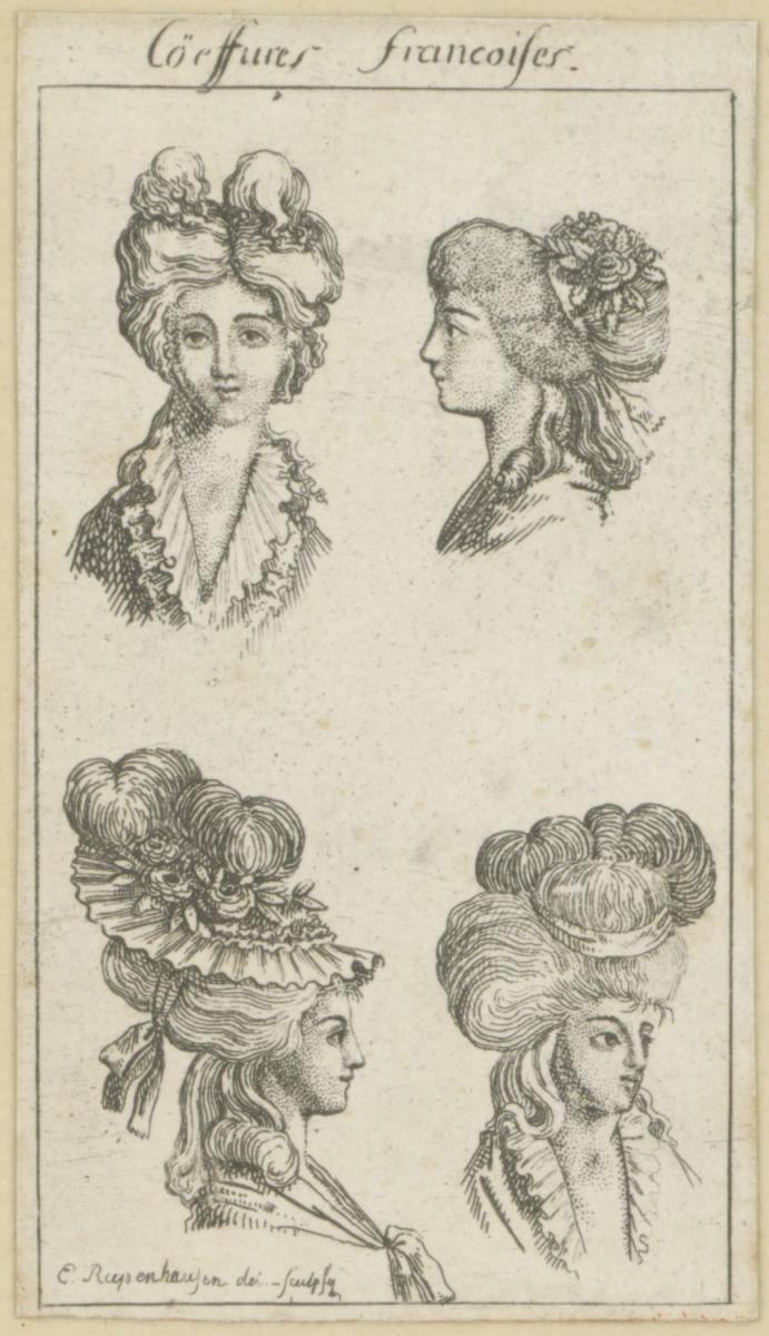 Königlich Großbritannischer genealogischer Calender: Französische Frisuren