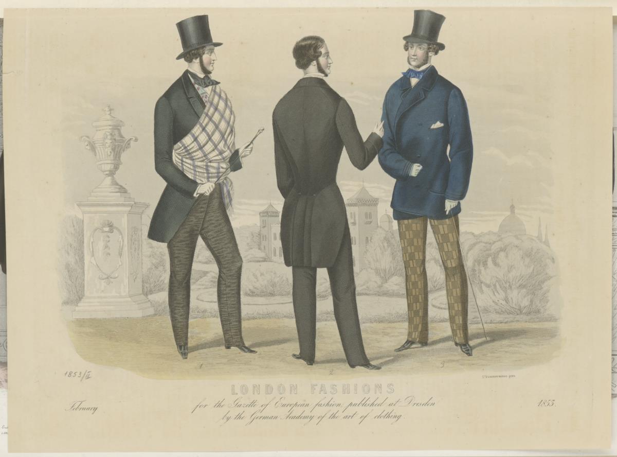 Europäische Modenzeitung für Herren-Garderobe: London Fashions: Herrenbekleidung