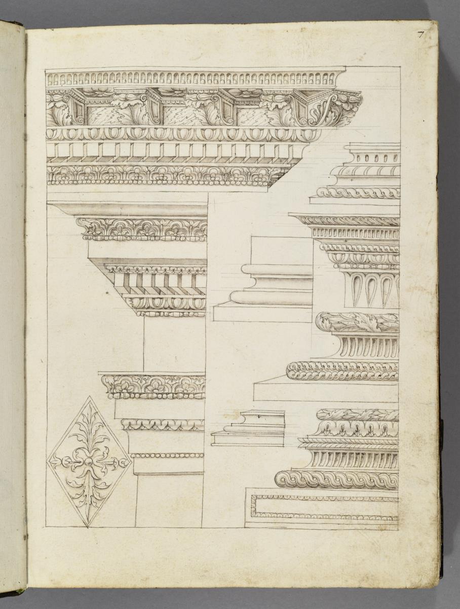 Codex Mantegna, Drei architektonische Details