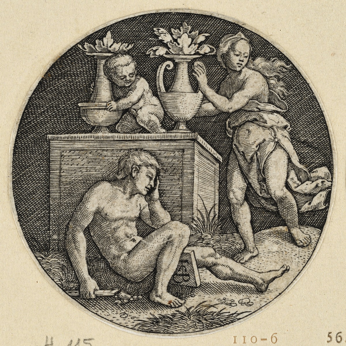Schlafender Endymion und Selene