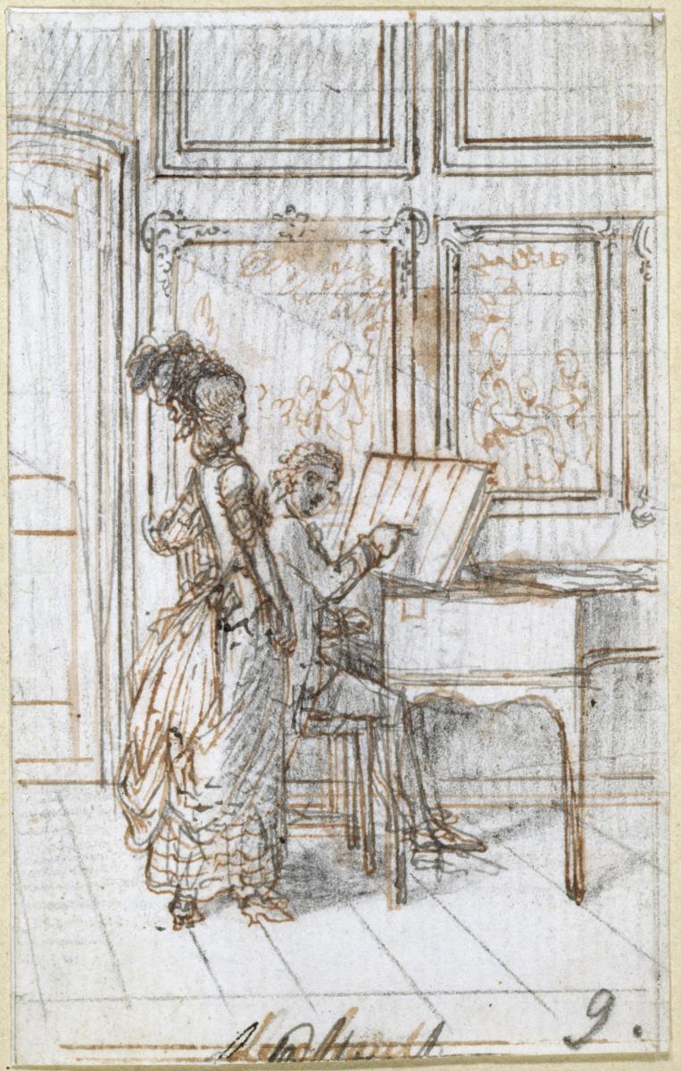 Occupations des Dames. Blatt 9. Le chant
