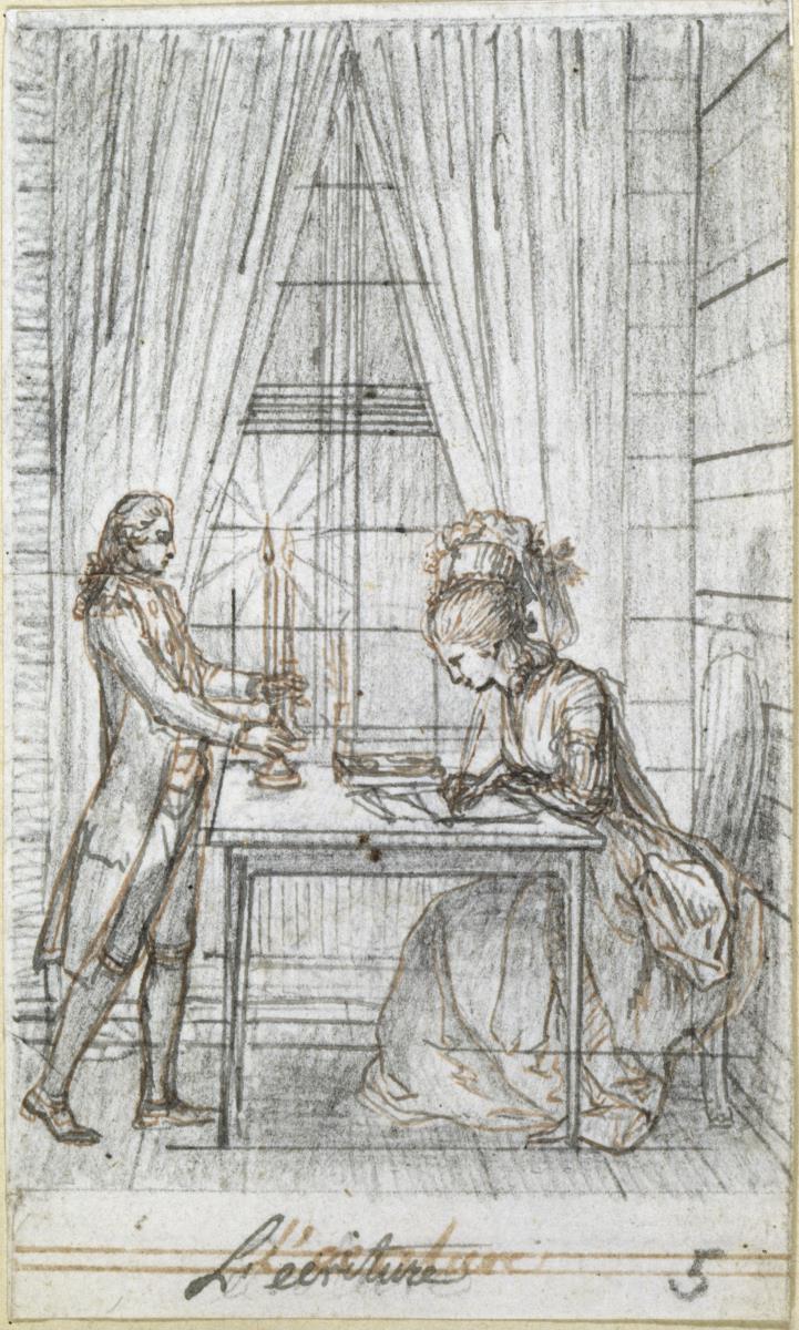 Occupations des Dames. Blatt 5. L'écriture