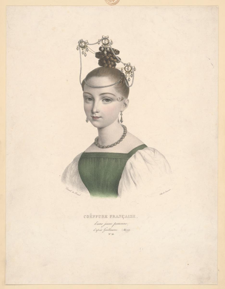 Coeffure Française, d'une jeune personne