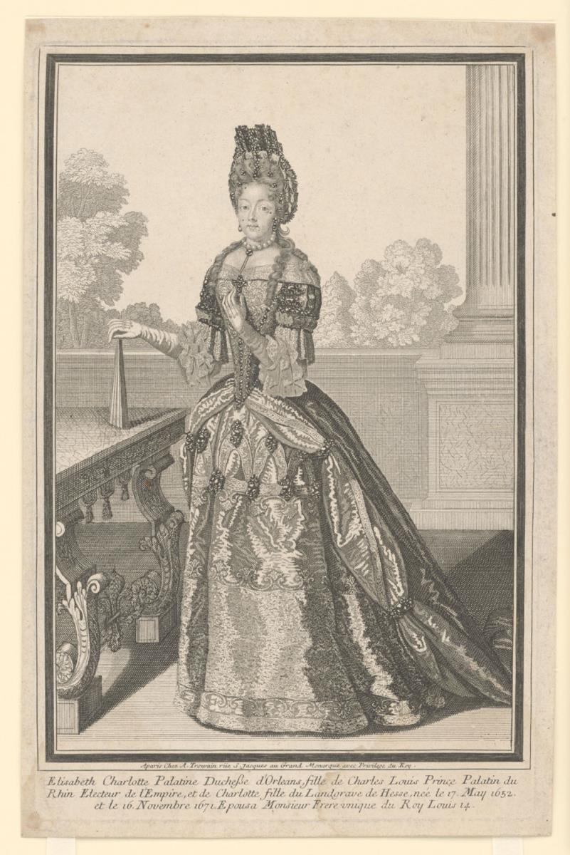 Porträt der Elisabeth Charlotte von der Pfalz, Herzogin von Orléans