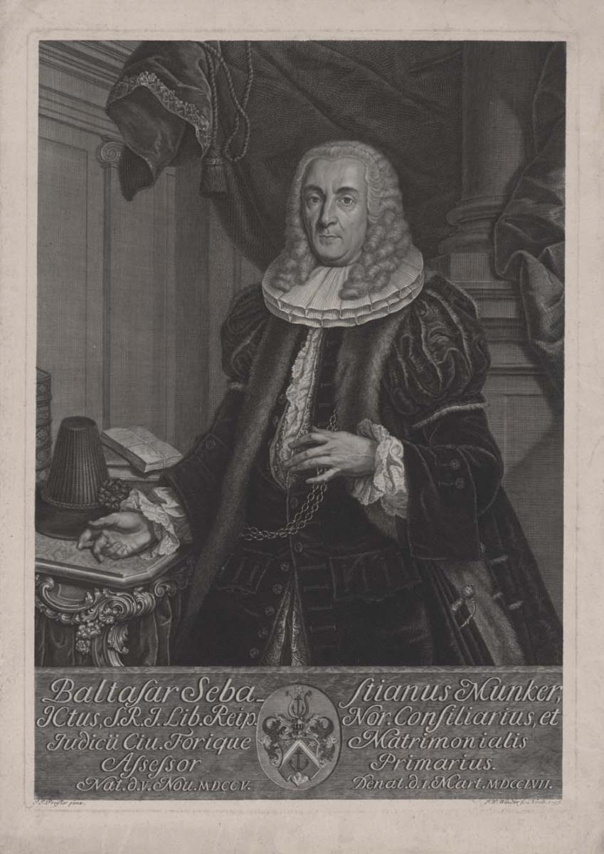 Porträt des Balthasar Sebastian Muncker
