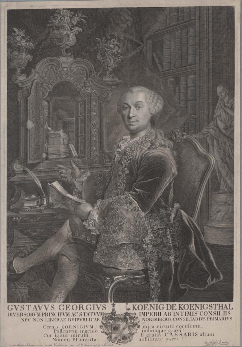 Porträt des Gustav Georg König von Königsthal