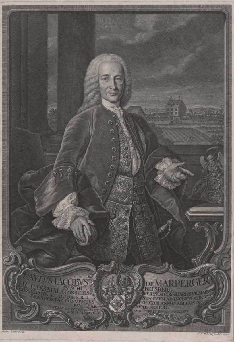 Porträt des Paul Jacob von Marperger, der Jüngere