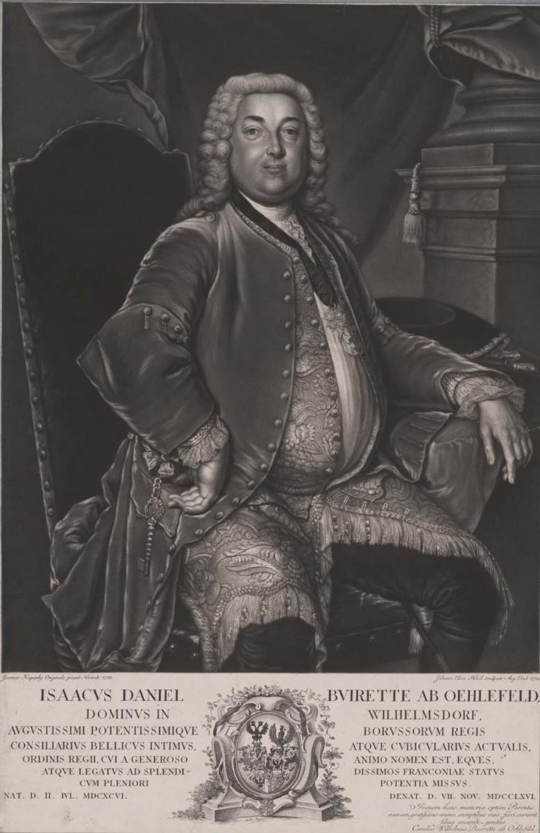 Porträt des Isaac Daniel Buirette von Ohlefeld