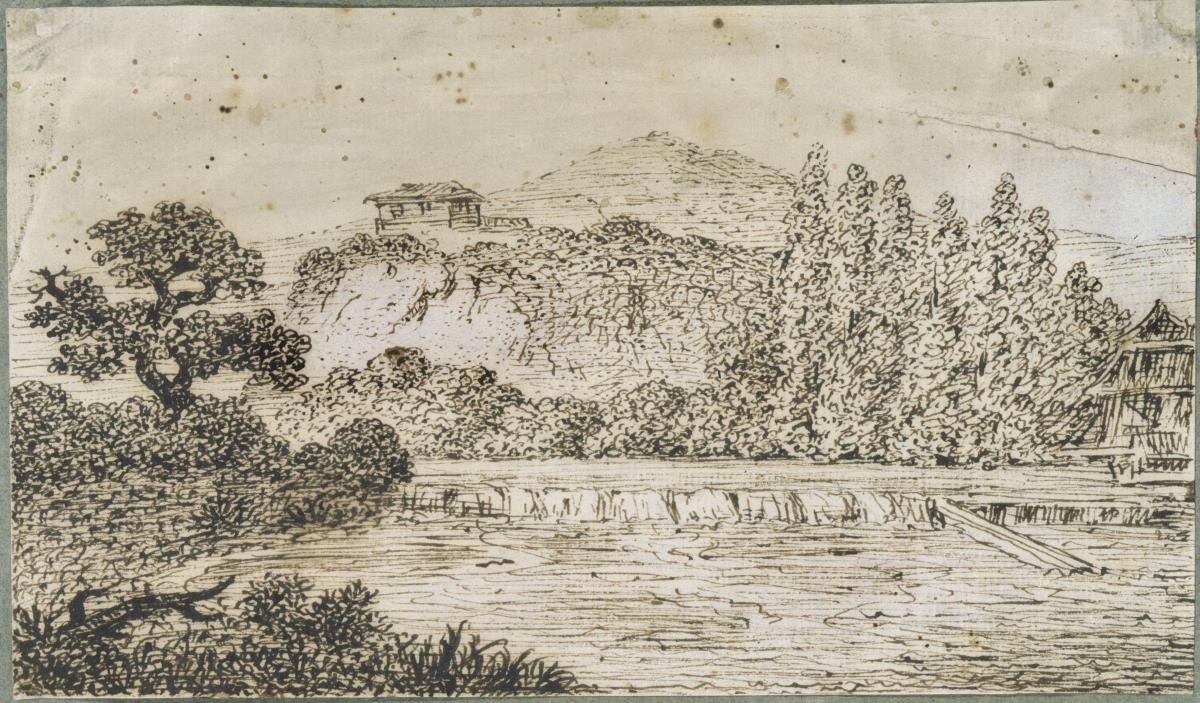 Das Rasenmühlenwehr bei Jena
