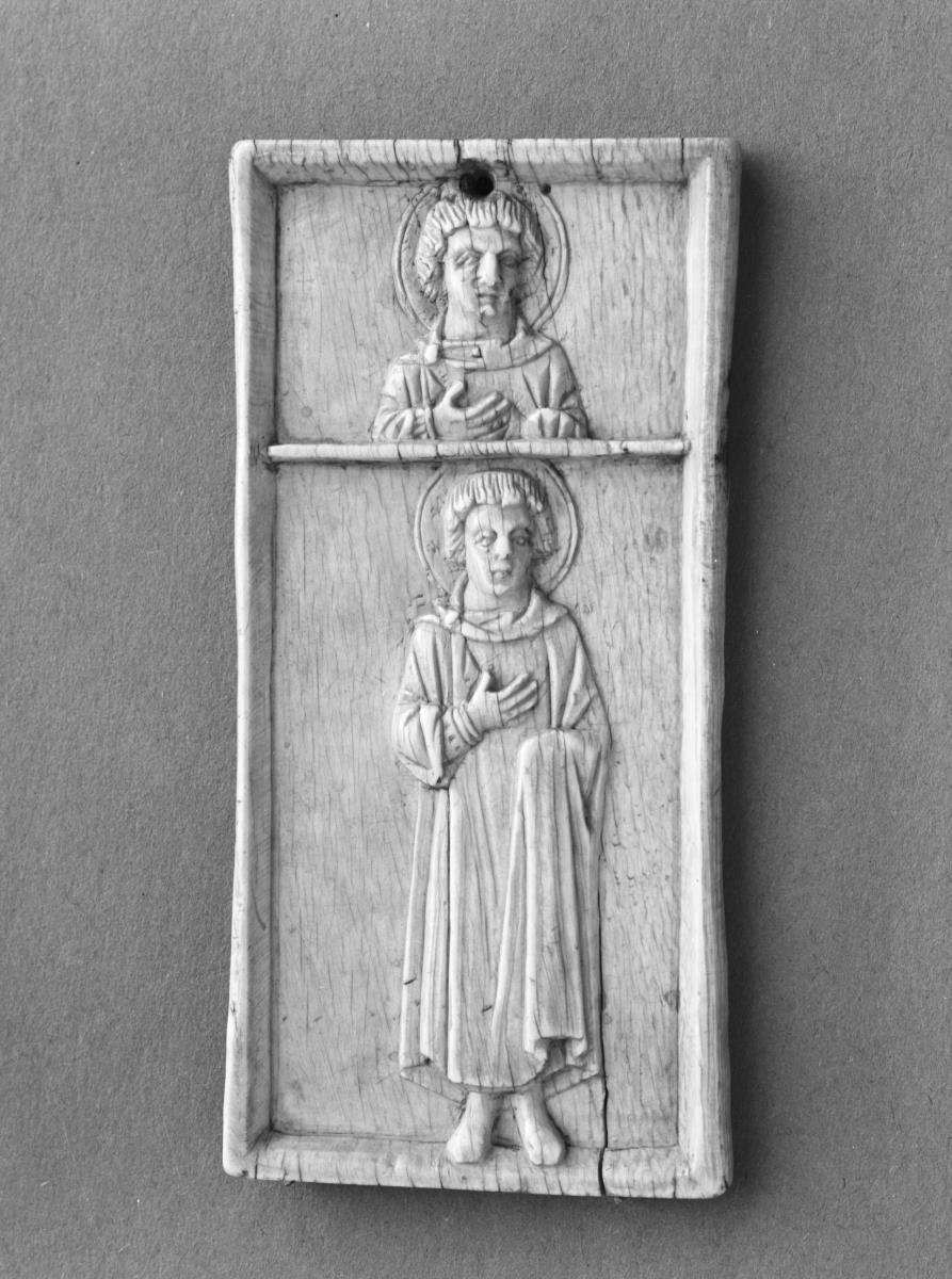 Linker Flügel eines Triptychons mit Darstellung eines Heiligen