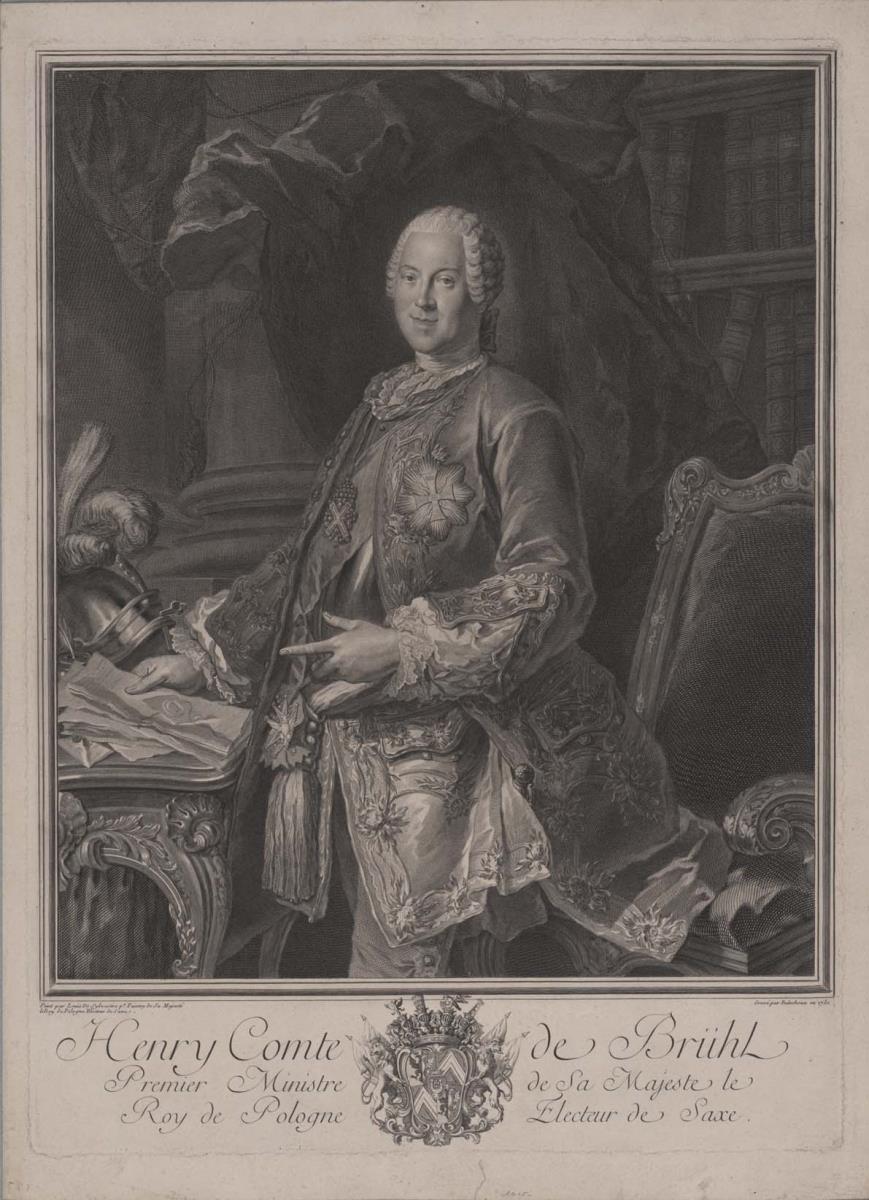 Porträt Graf Heinrich von Brühl
