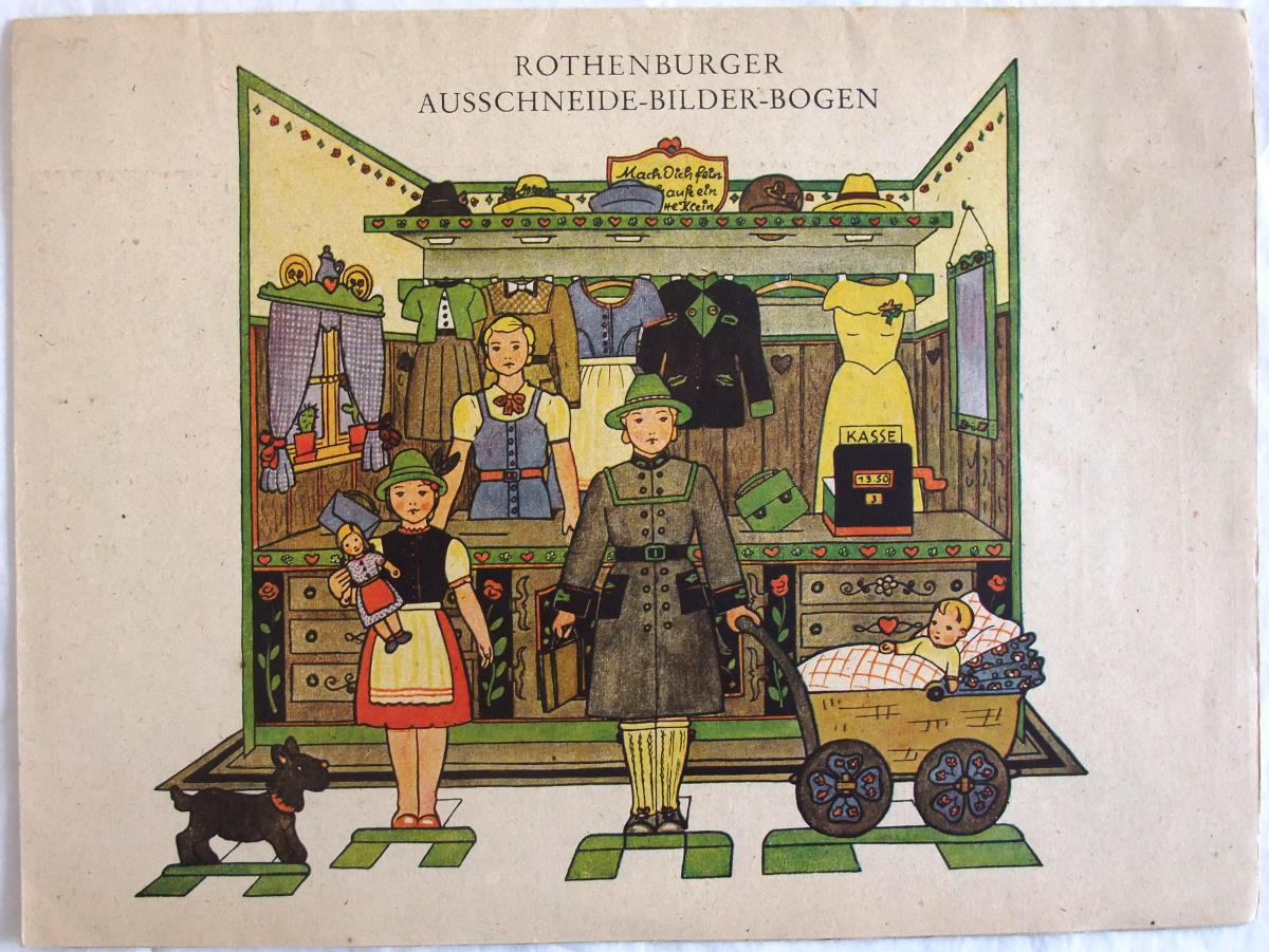 Rothenburger Ausschneide-Bilder-Bogen