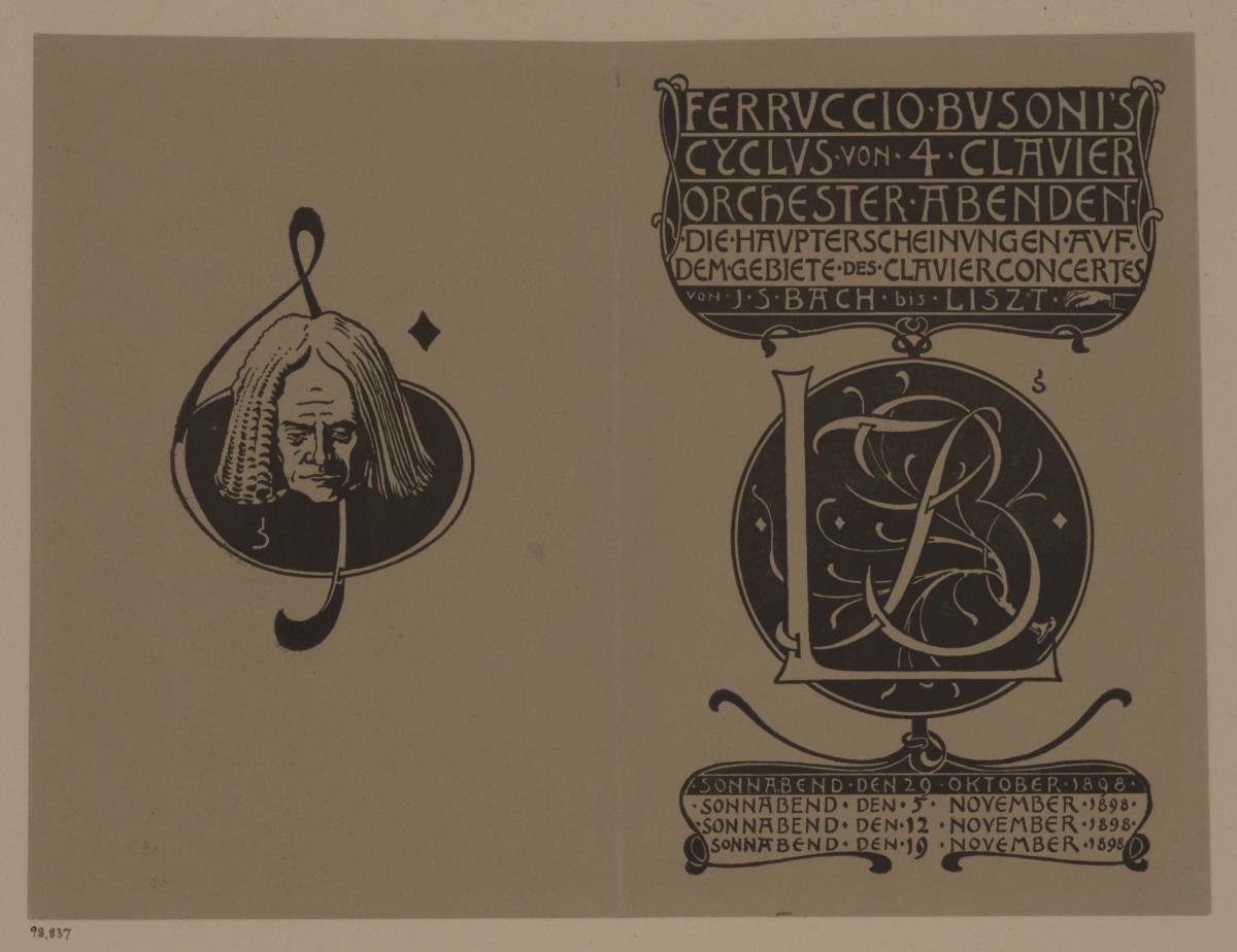 Ferruccio Busoni's Cyclus von 4 Clavierorchesterabenden