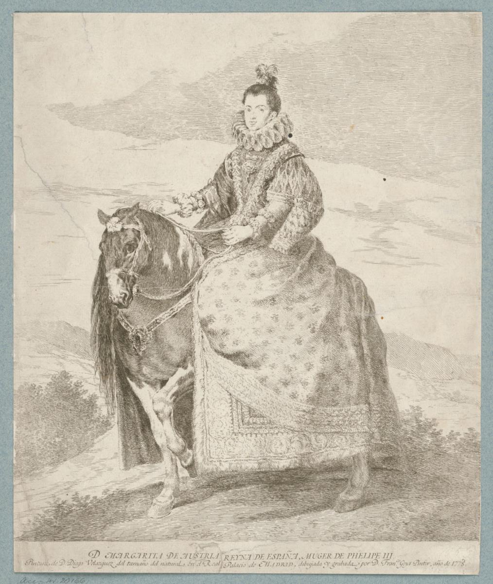 Porträt der Margarete von Österreich, Königin von Spanien und Portugal