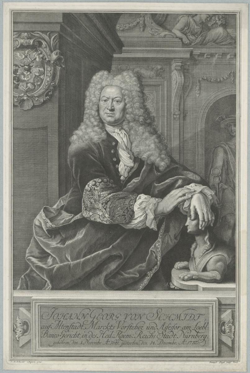 Porträt des Johann Georg Schmidt auf Altenstadt