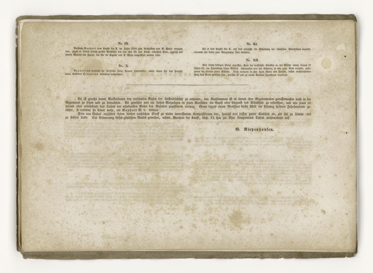 12 Umrisse zum Leben Raphaels von Urbino. Inhalt 2